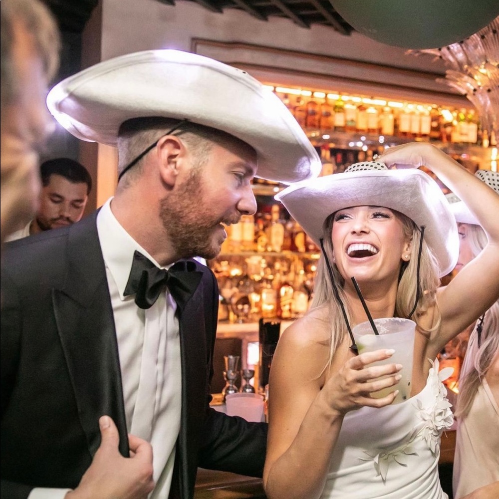 12 Light up cowboy hats! (Assorted colors)